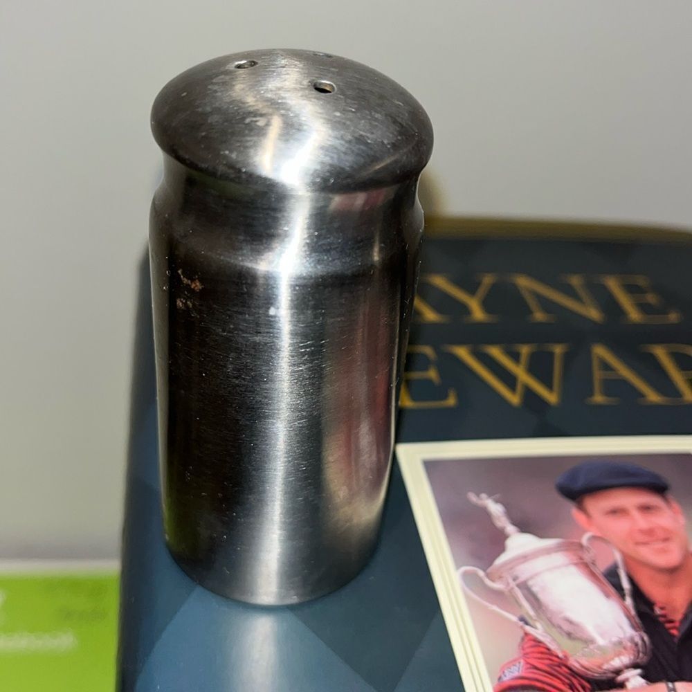 3” Tall Table top kitchen cooking Pepper Shaker stainless steel